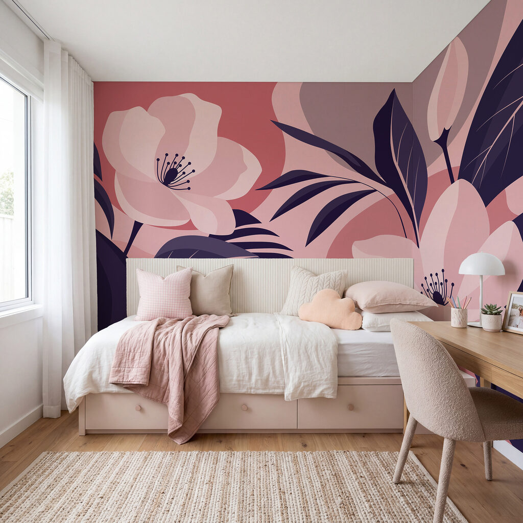 Fiori tra grandi foglie — ambiente 3