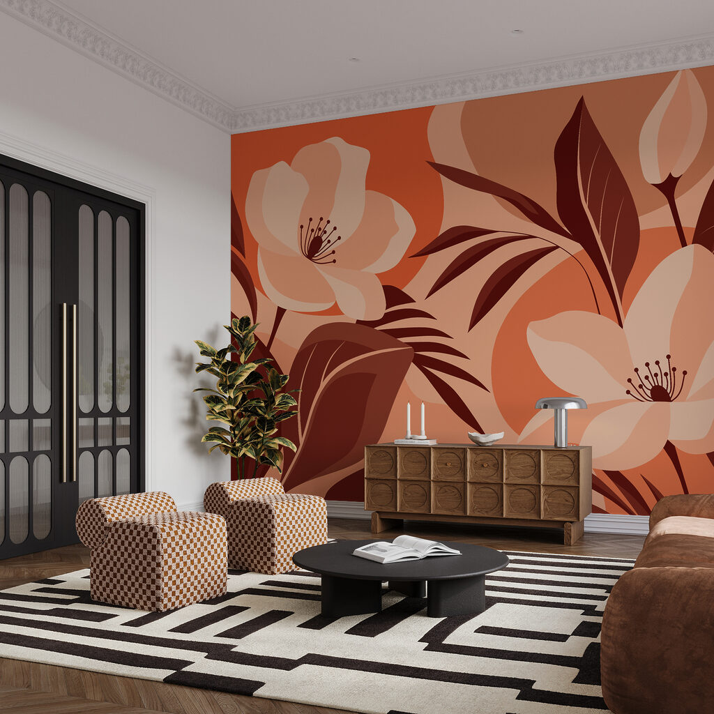 Fiori tra grandi foglie — ambiente 1