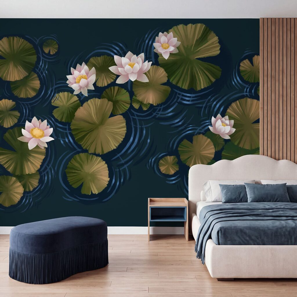 Ninfee su cerchi blu — ambiente 2