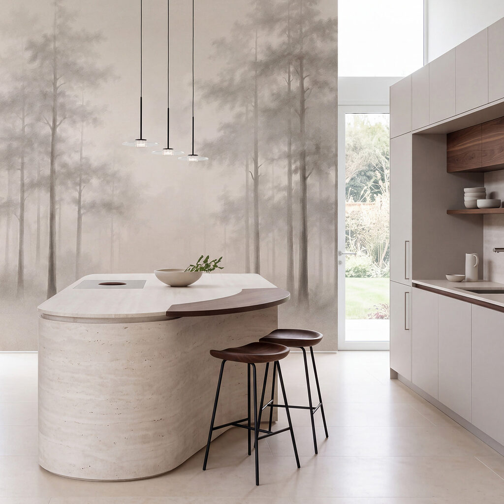 Alberi snelli nella nebbia — ambiente 3