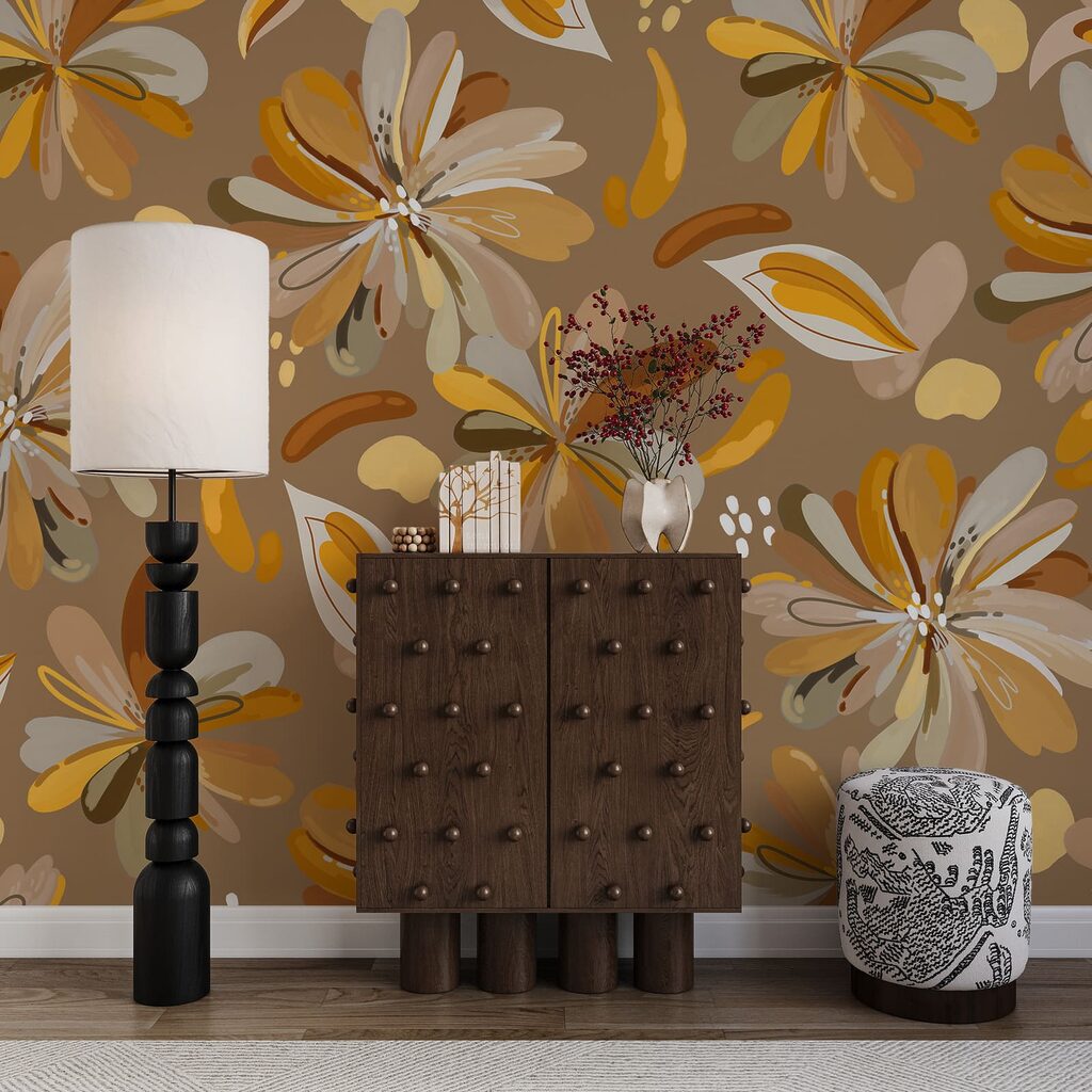 Fiori come piume colorate — ambiente 3
