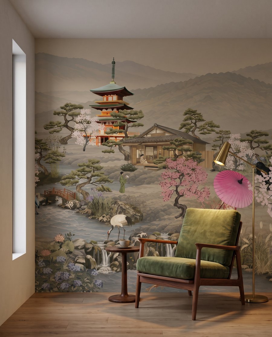 Pagoda davanti alla montagna — ambiente 3