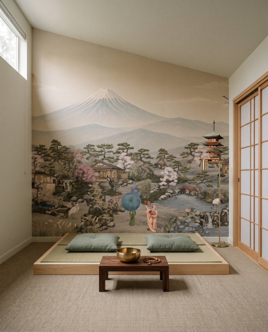 Pagoda davanti alla montagna — ambiente 10