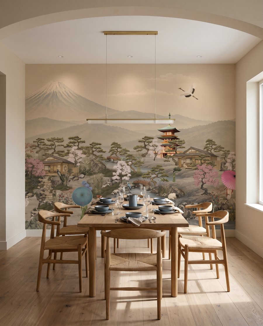 Pagoda davanti alla montagna — ambiente 9