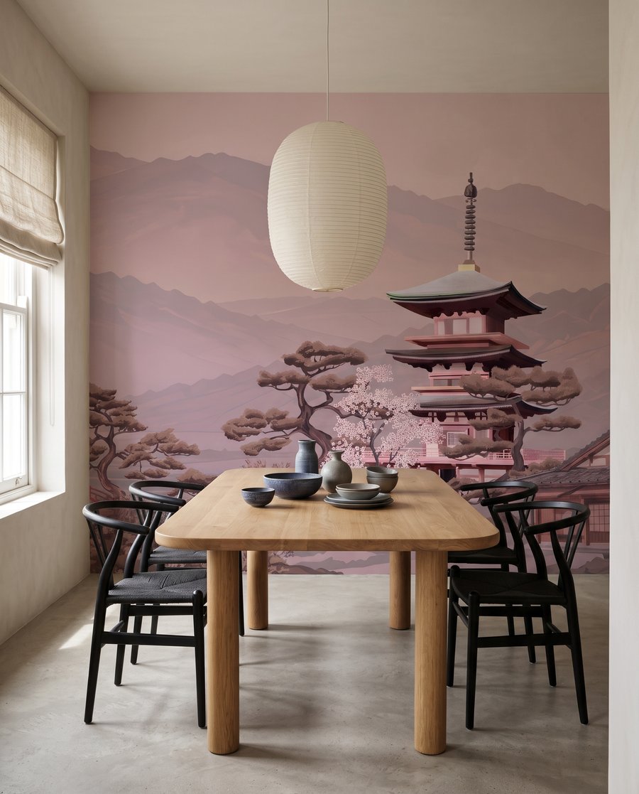 Pagoda davanti alla montagna — ambiente 8