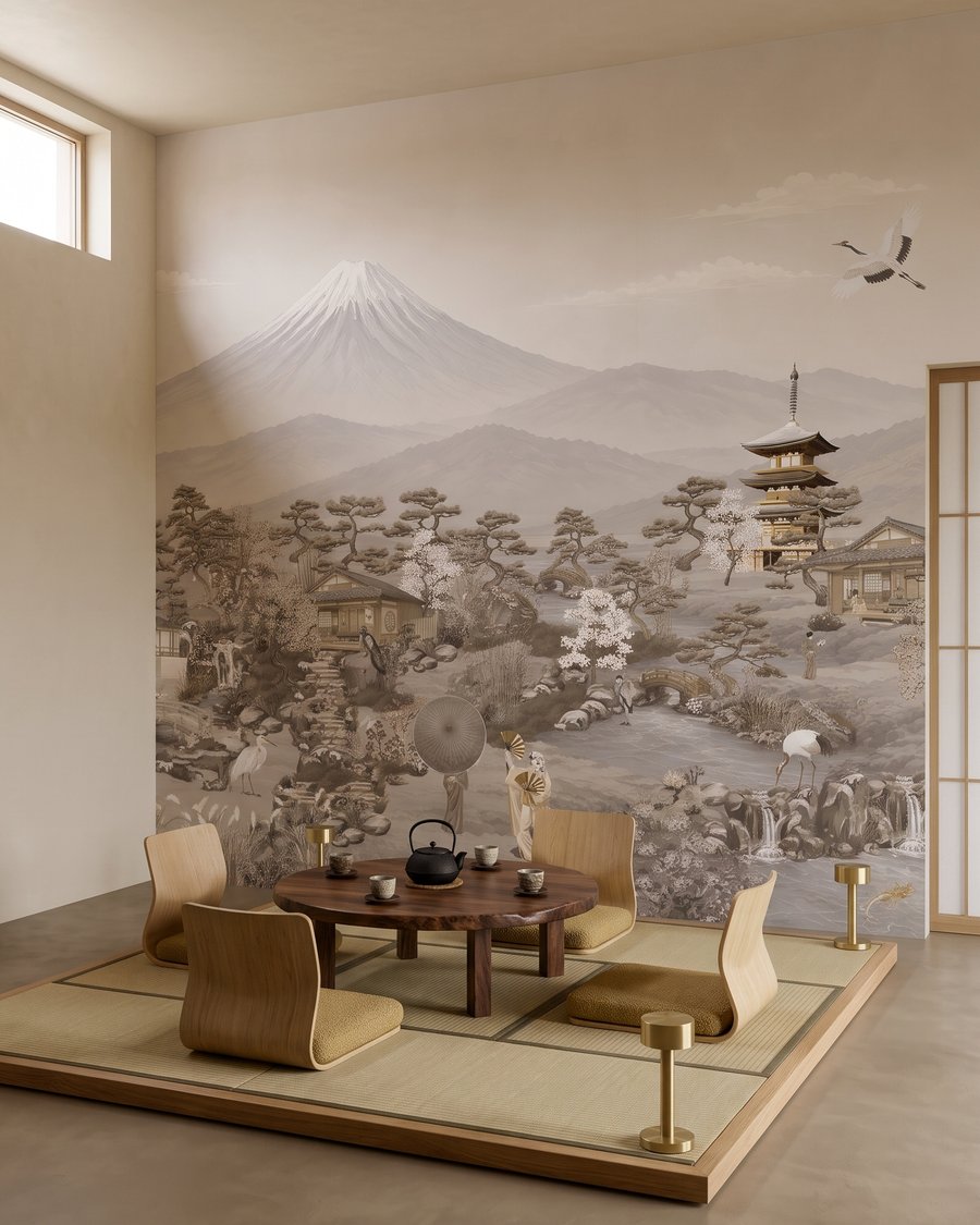 Pagoda davanti alla montagna — ambiente 7