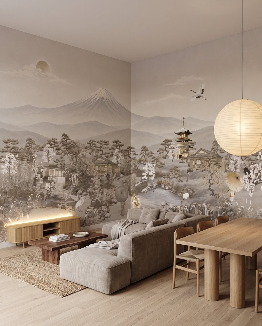 Pagoda davanti alla montagna — ambiente 6