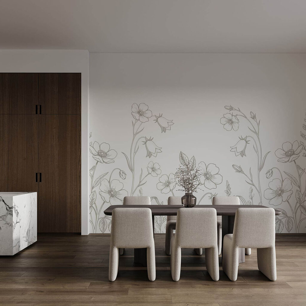 Fiori in linee sottili — ambiente 3