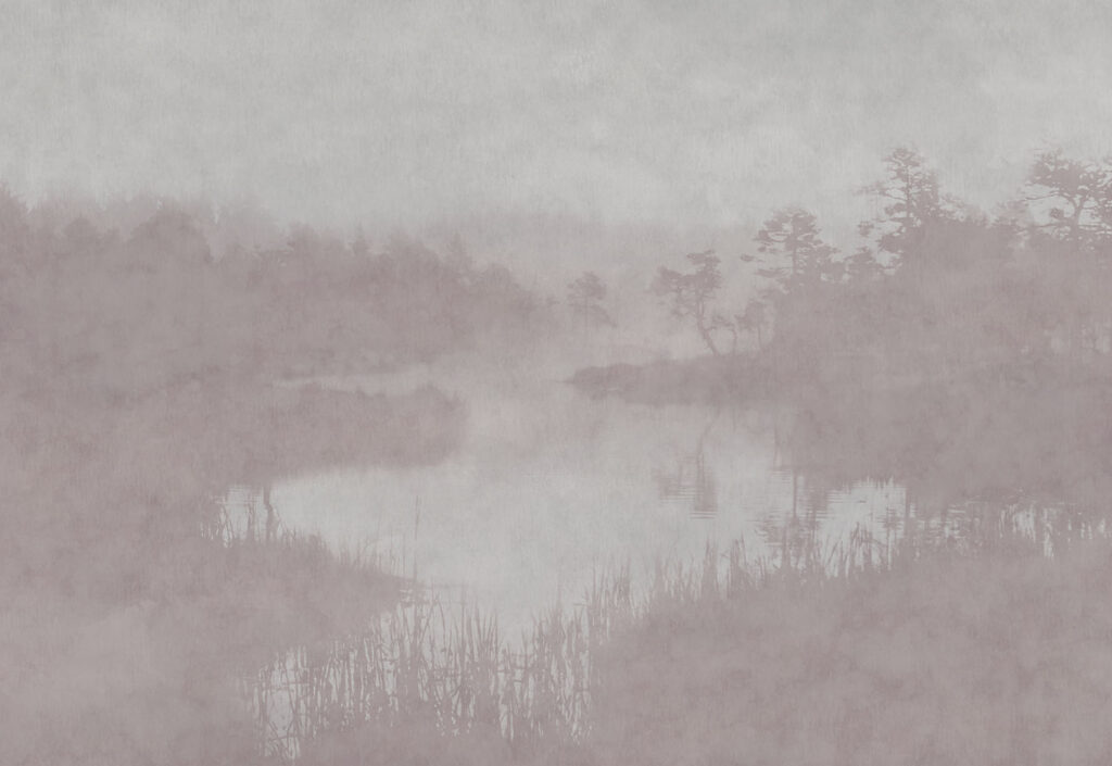 Fiume tra gli alberi — design completo