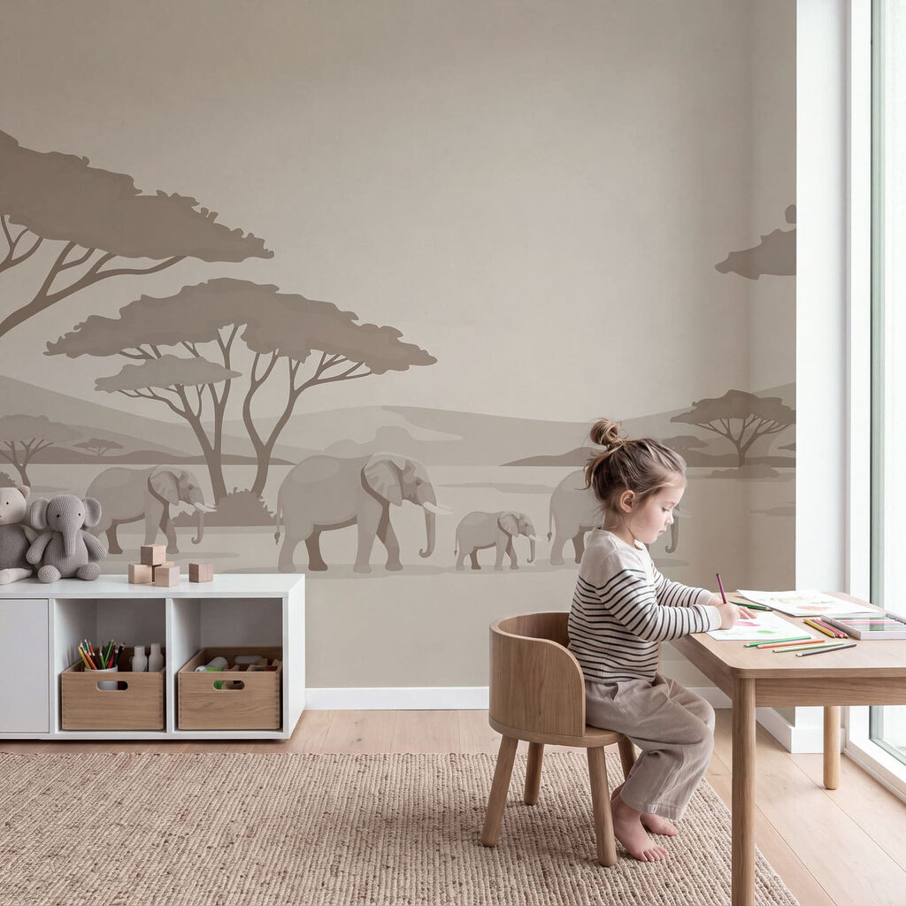 Elefanti sotto ampie chiome — ambiente 2
