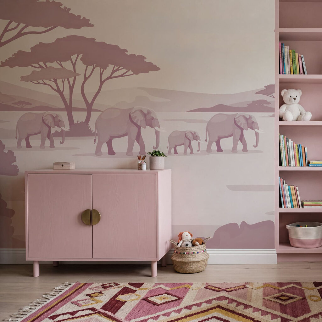 Elefanti sotto ampie chiome — ambiente 3