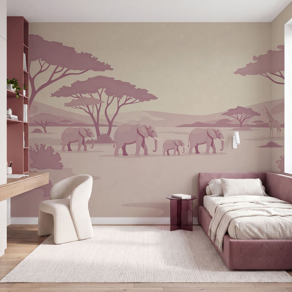 Elefanti sotto ampie chiome — ambiente 2