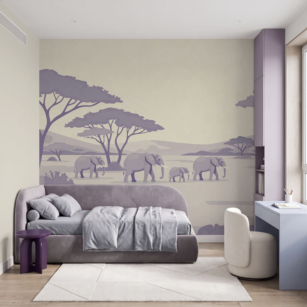 Elefanti sotto ampie chiome — ambiente 2