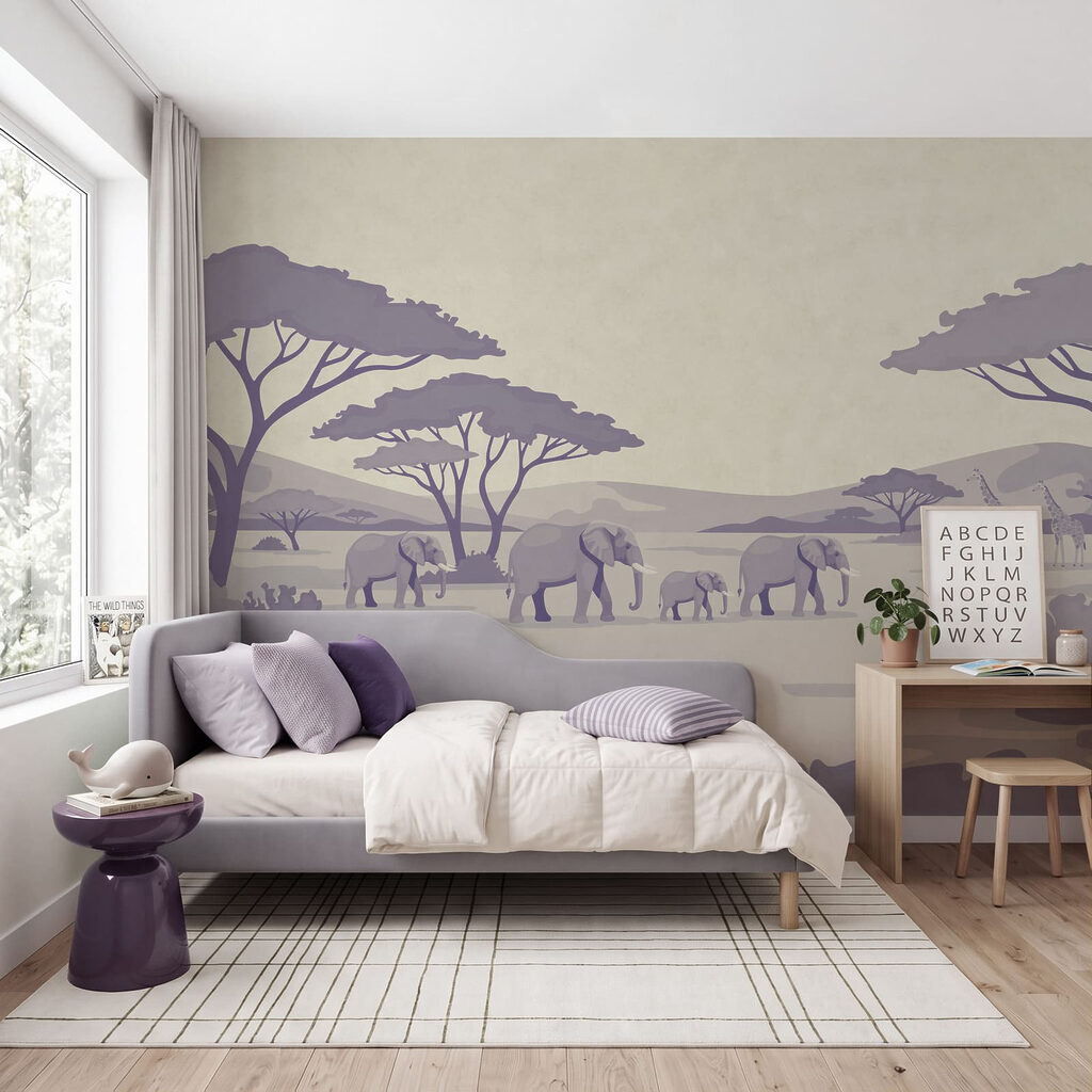 Elefanti sotto ampie chiome — ambiente 1
