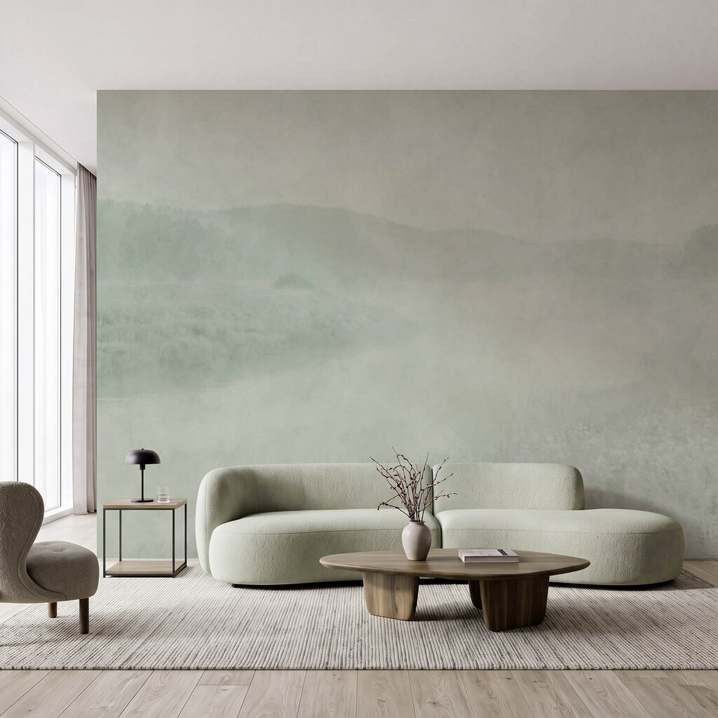 Colline verdi nella nebbia — ambiente 2