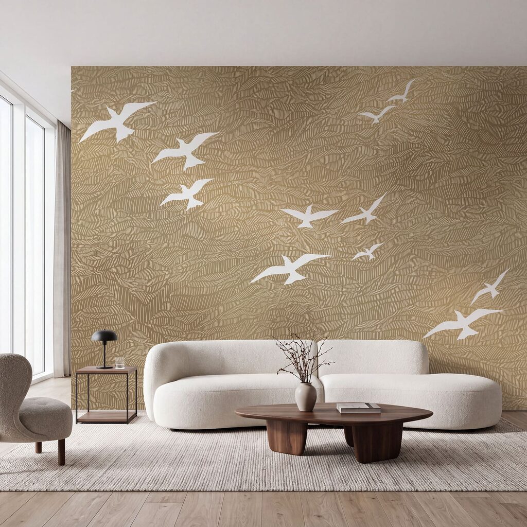 Uccelli bianchi sulle onde — ambiente 3