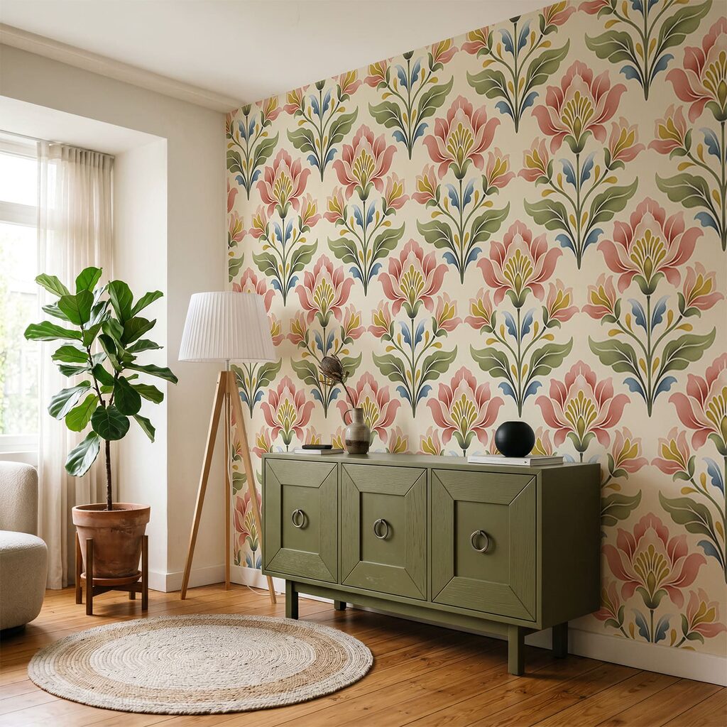 Ventagli di fiori in un ambiente