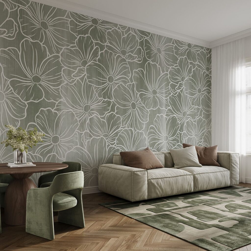 Linee bianche di fiori — ambiente 2