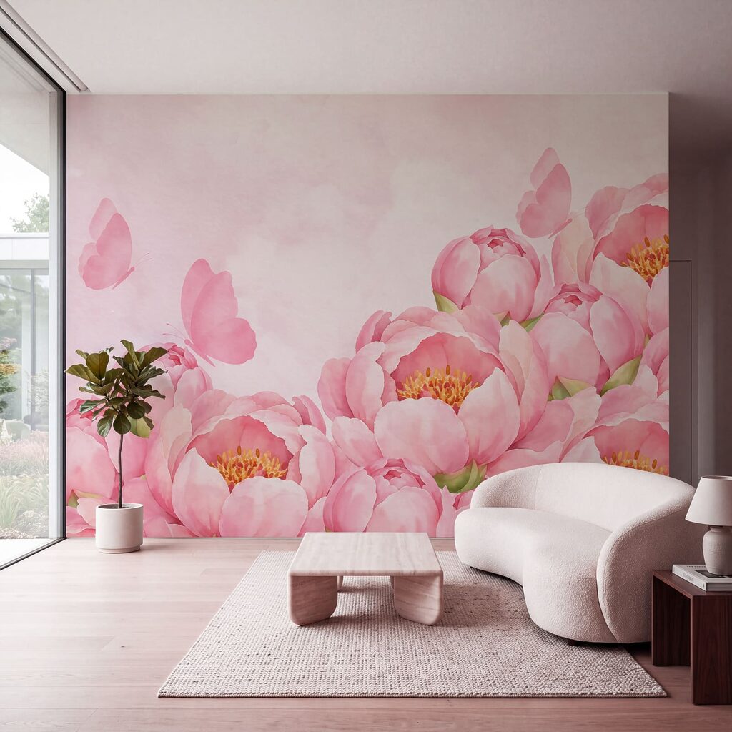 Bordo rosa con farfalle — ambiente 2