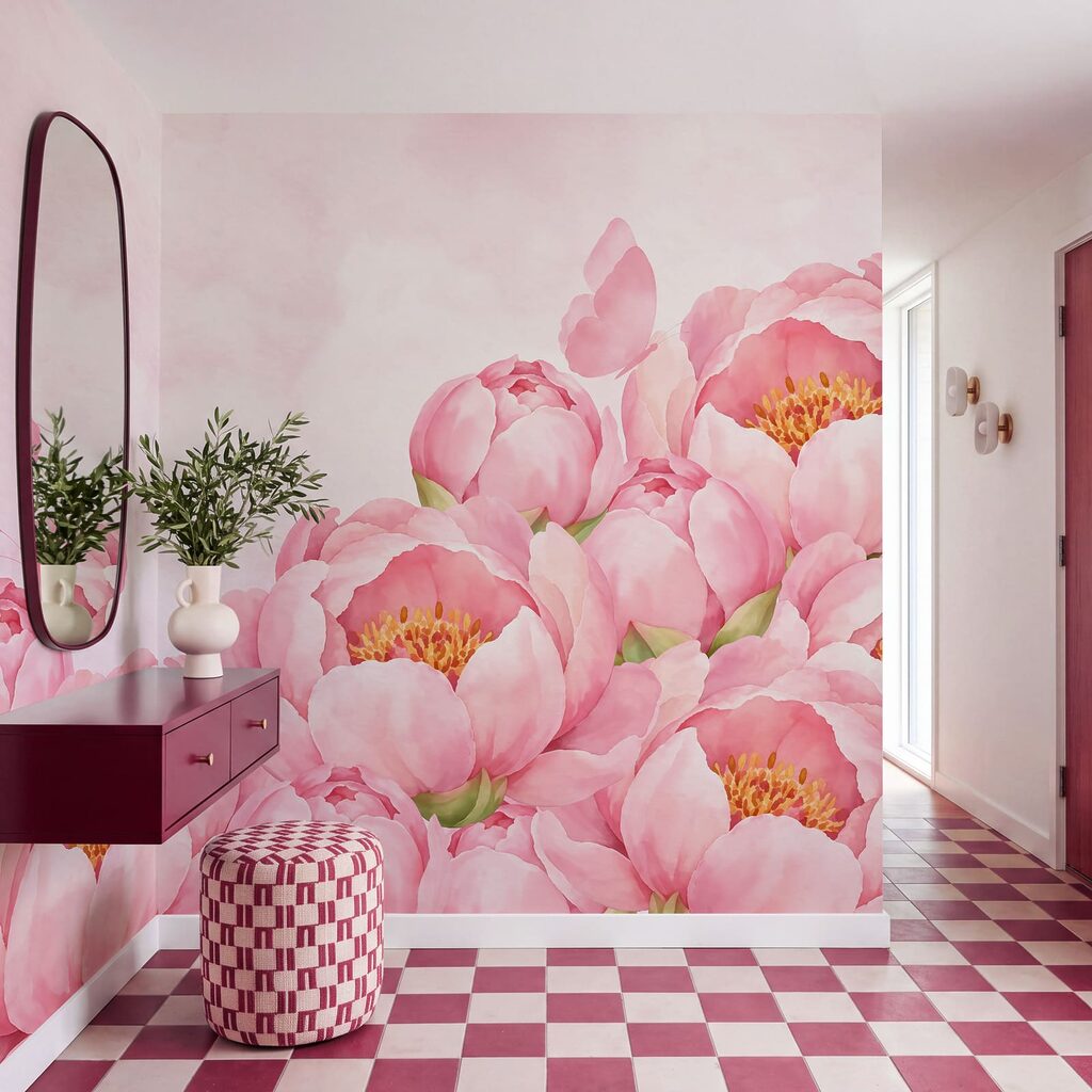 Bordo rosa con farfalle — ambiente 3