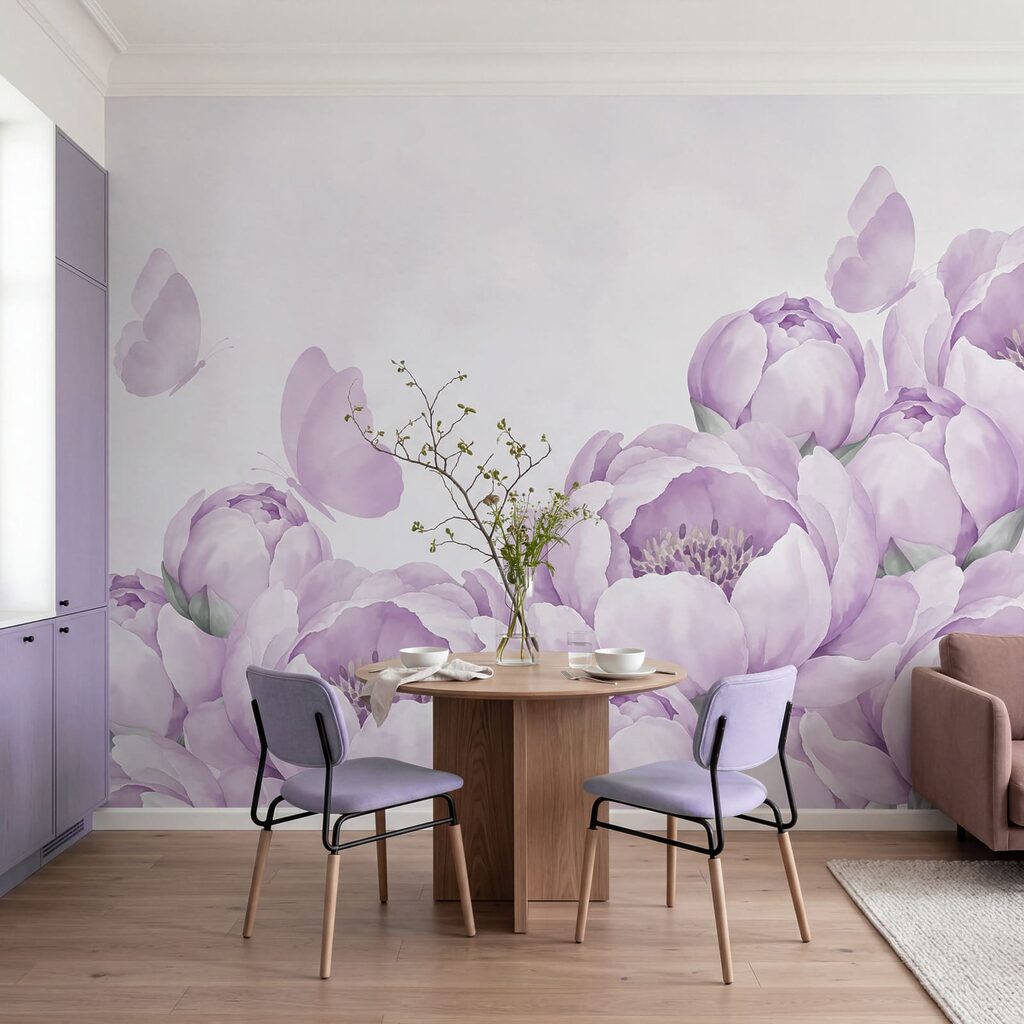Bordo rosa con farfalle — ambiente 1