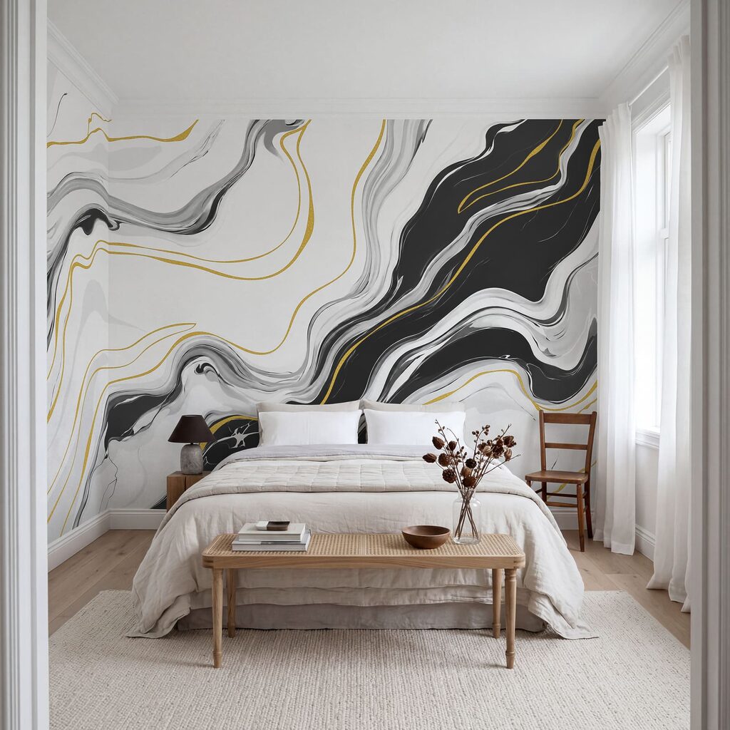 Linee dorate sulle venature — ambiente 2