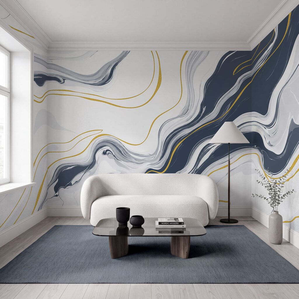 Linee dorate sulle venature — ambiente 2