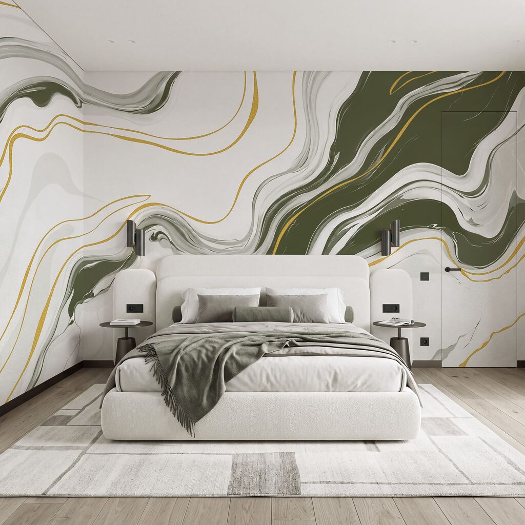 Linee dorate sulle venature — ambiente 1