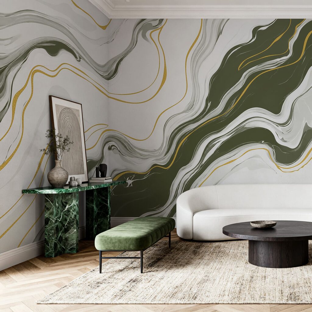 Linee dorate sulle venature — ambiente 2