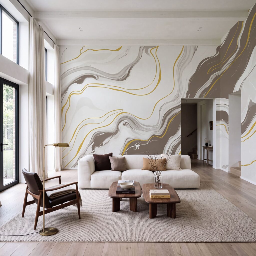 Linee dorate sulle venature — ambiente 2
