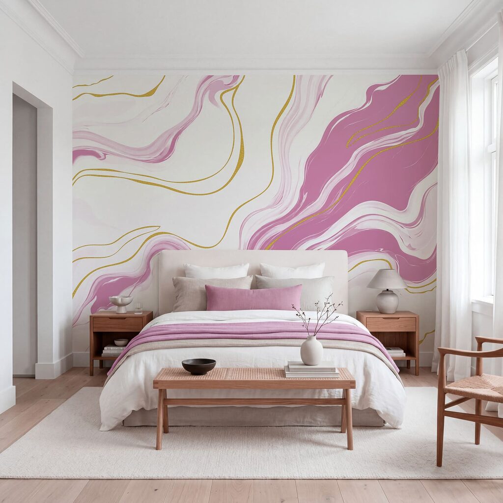Linee dorate sulle venature — ambiente 2
