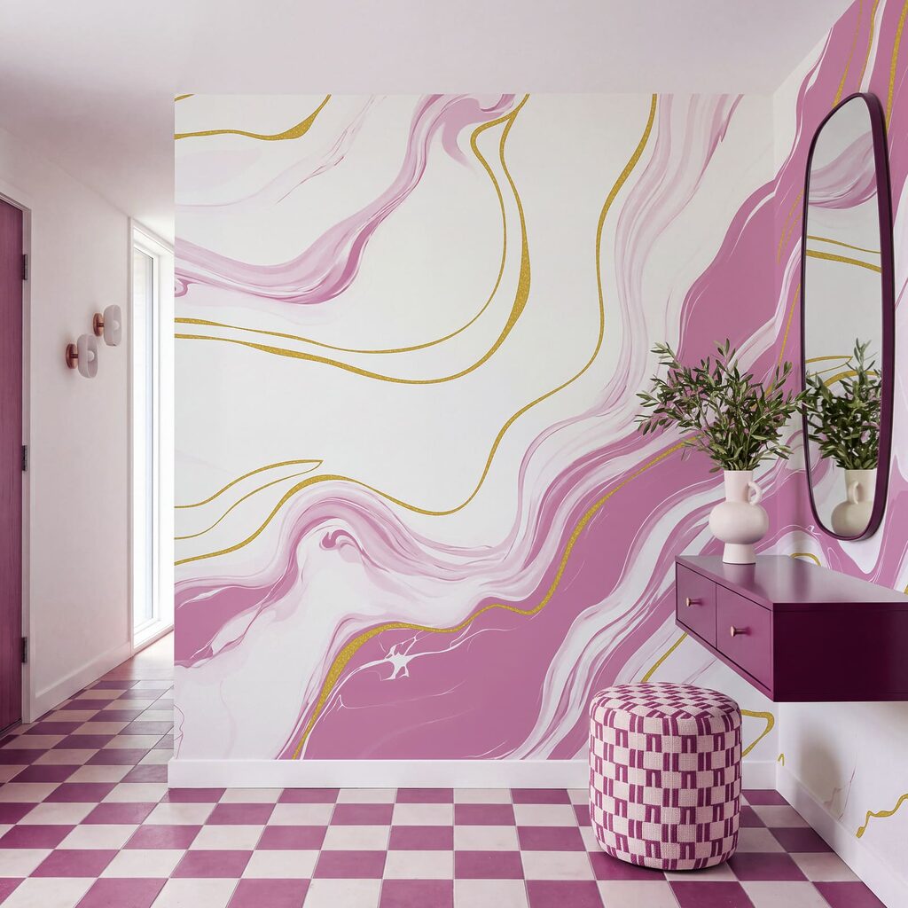 Linee dorate sulle venature — ambiente 4