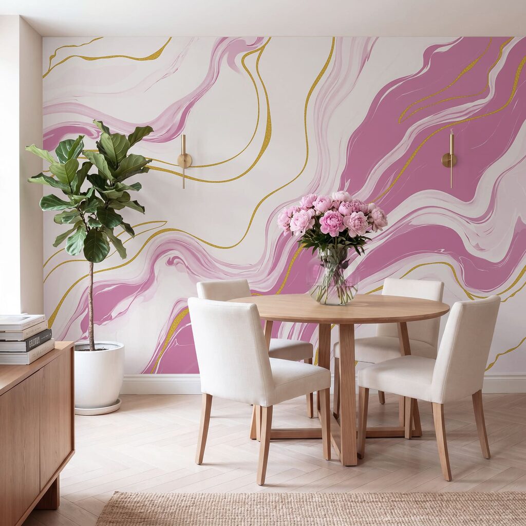 Linee dorate sulle venature — ambiente 1