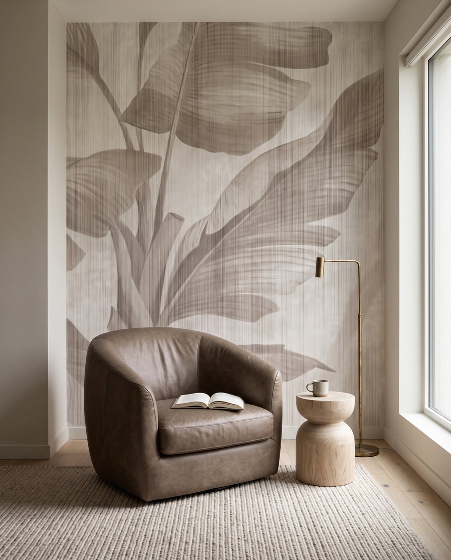 Foglie su bianco — ambiente 4