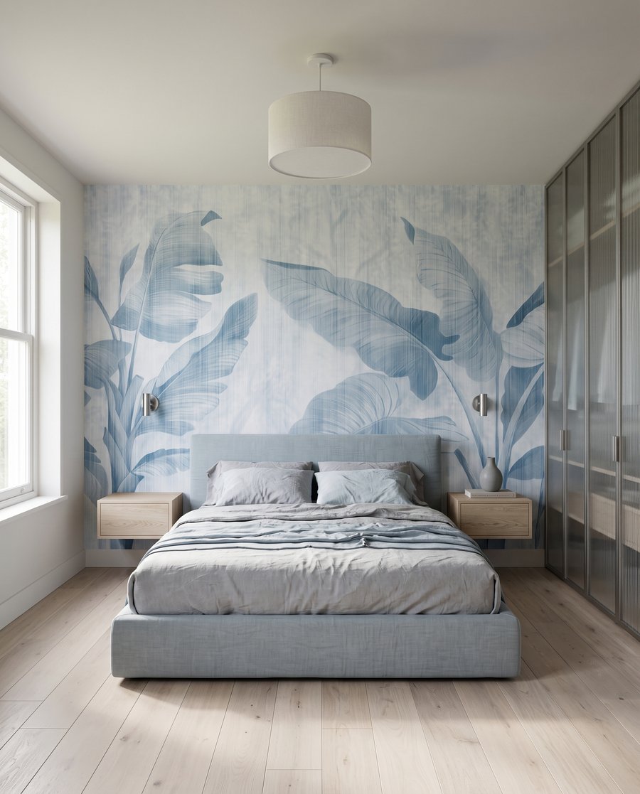 Foglie su bianco — ambiente 2