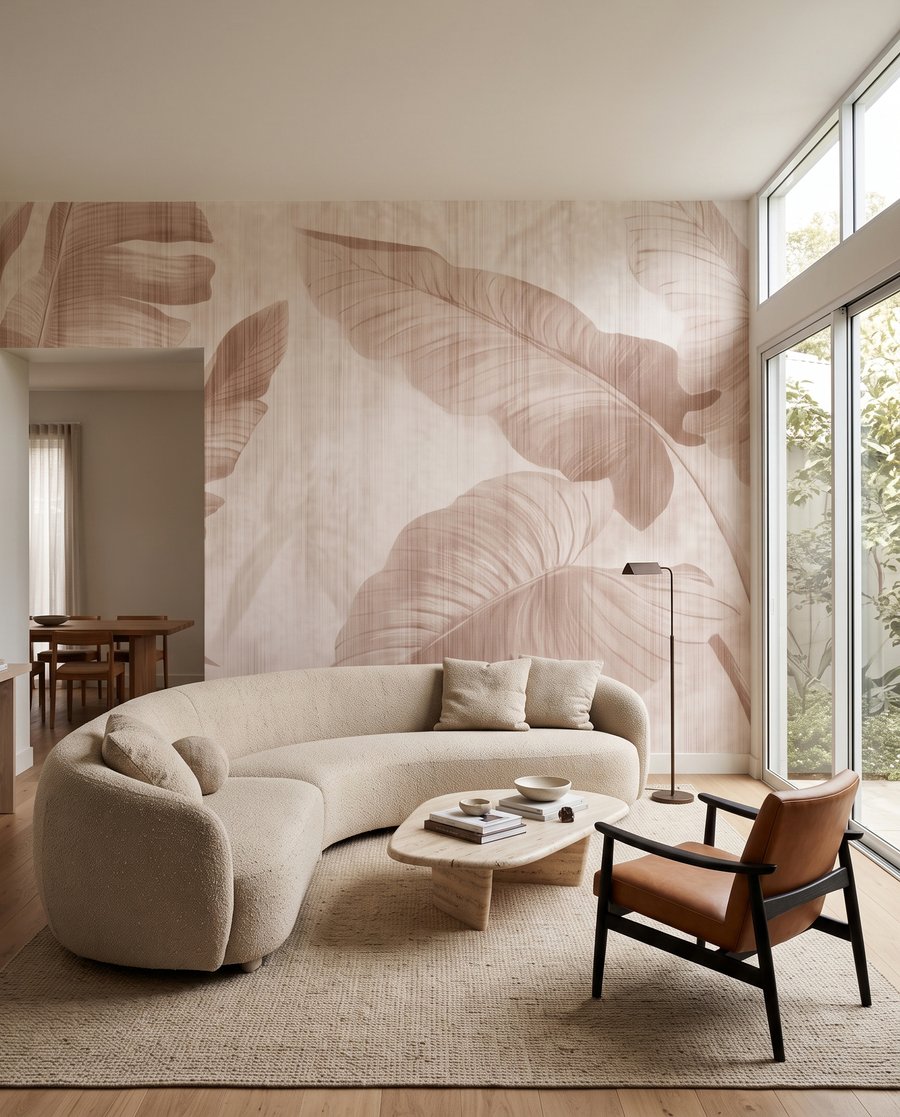Foglie su bianco — ambiente 3