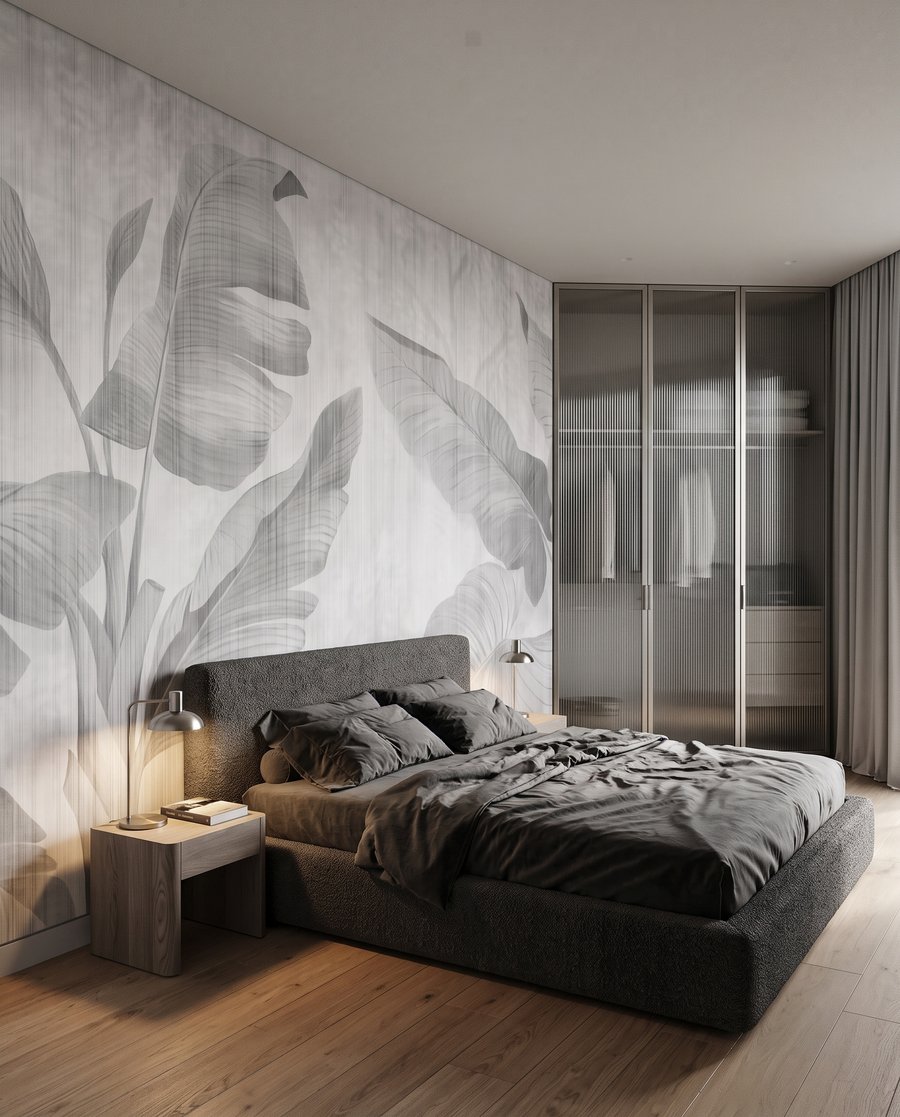 Foglie su bianco — ambiente 2