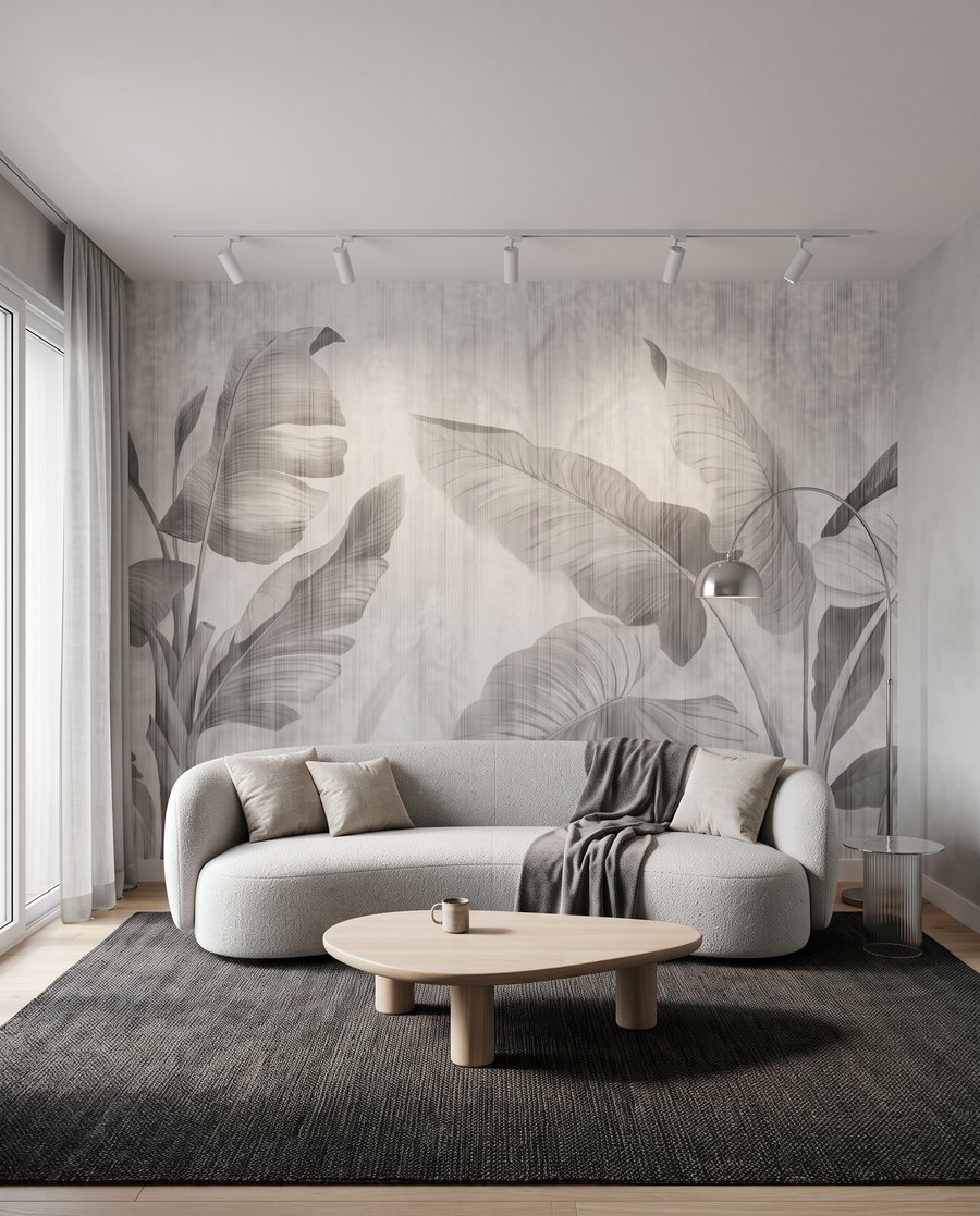 Foglie su bianco — ambiente 3