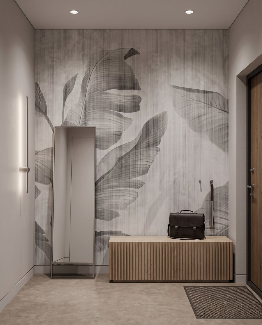 Foglie su bianco — ambiente 5