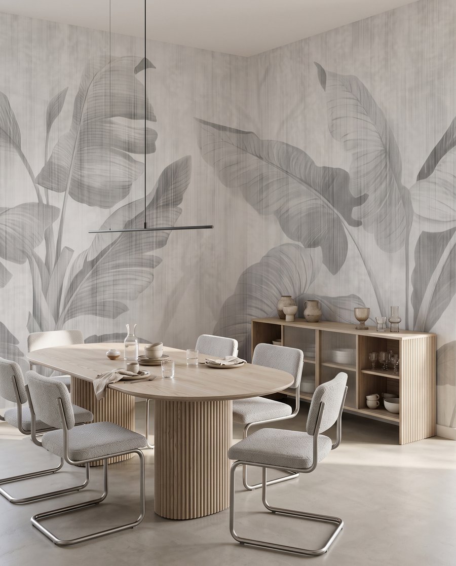Foglie su bianco — ambiente 1