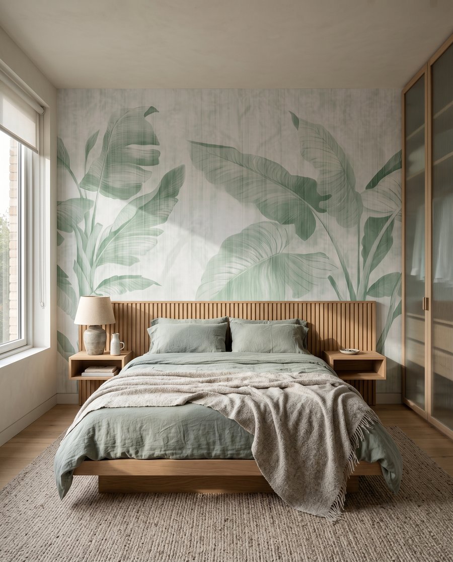 Foglie su bianco — ambiente 2