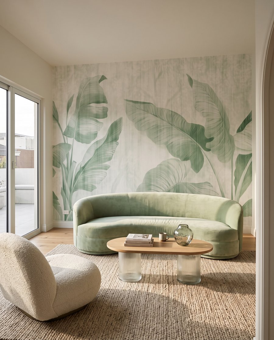 Foglie su bianco — ambiente 3