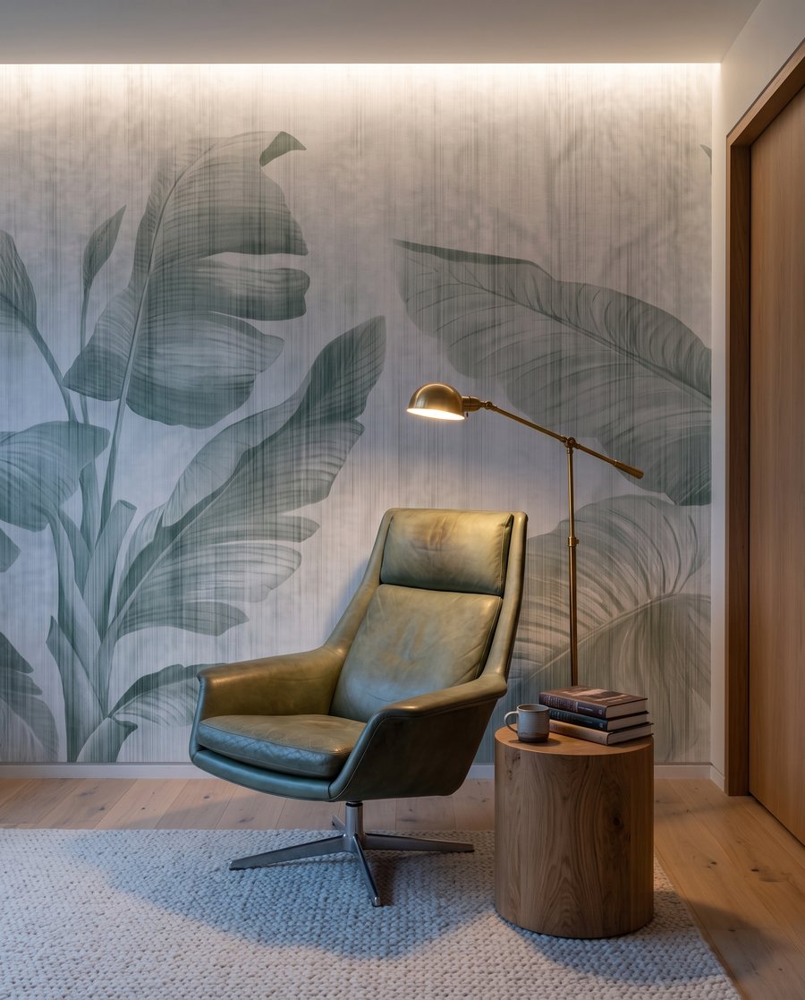 Foglie su bianco — ambiente 4