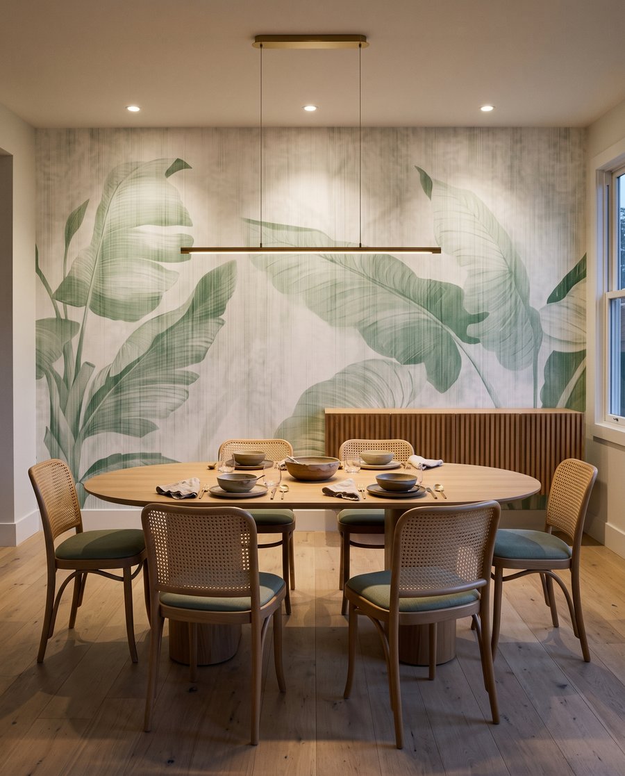 Foglie su bianco — ambiente 1