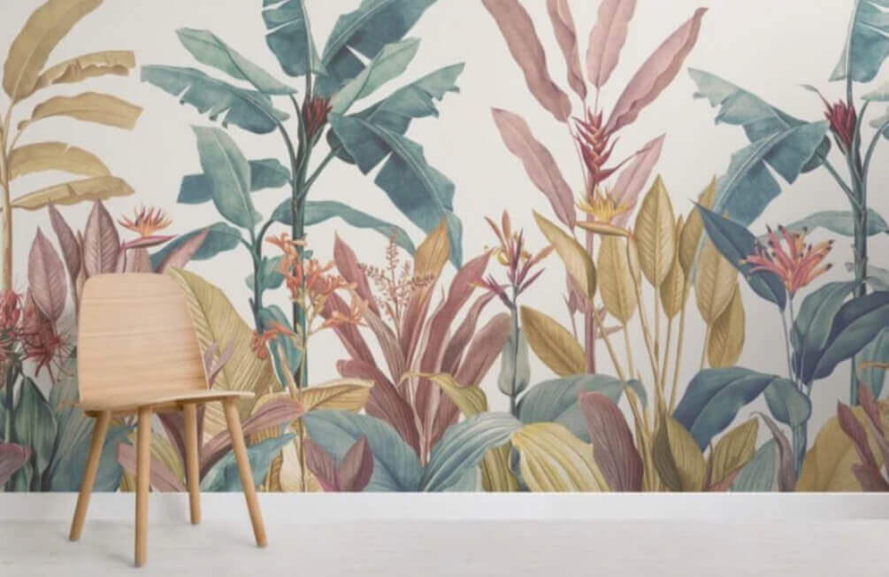 Giardino tropicale pastello — ambiente 1