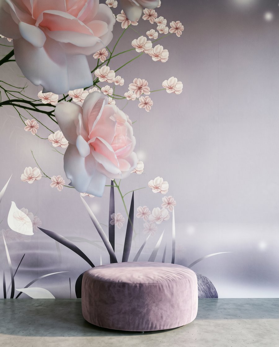 Fiori rosa sull’acqua — ambiente 3