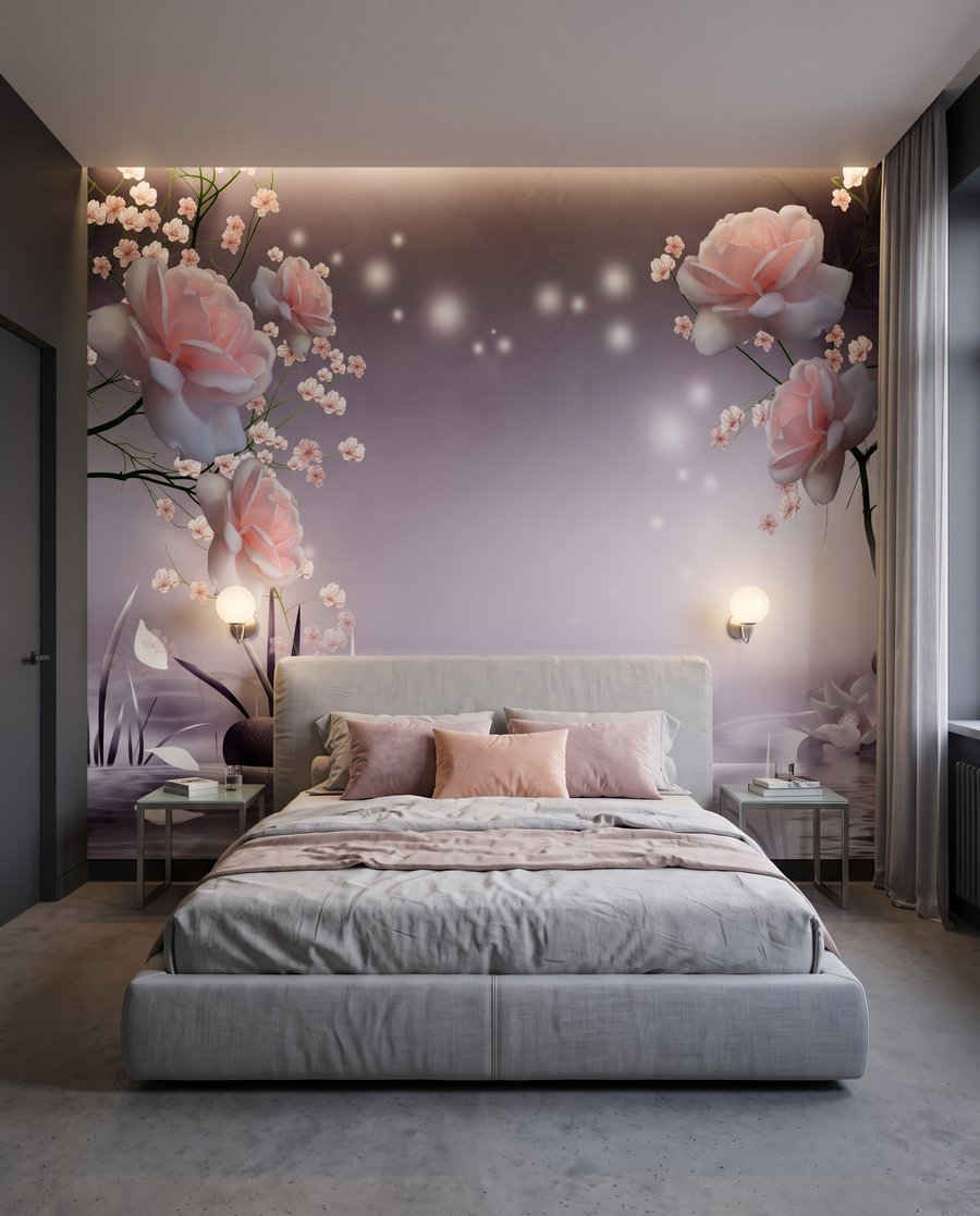 Fiori rosa sull’acqua — ambiente 2