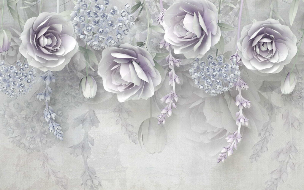 Rose grigie pendenti — design completo