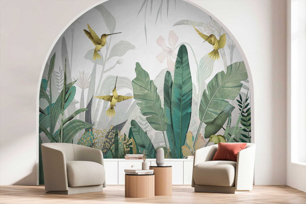 Colibrì tra le foglie — ambiente 8