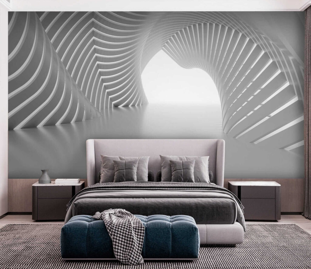 Tunnel di archi chiari — ambiente 3